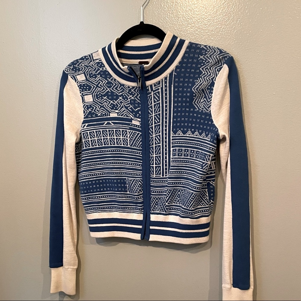 free people cropped sport jacket knit